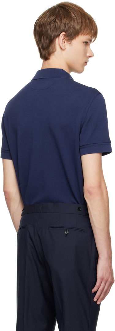 Polo skjorte Tom Ford TOM FORD Piquet Polo Mørkeblå | JPS011-JMT013, 2