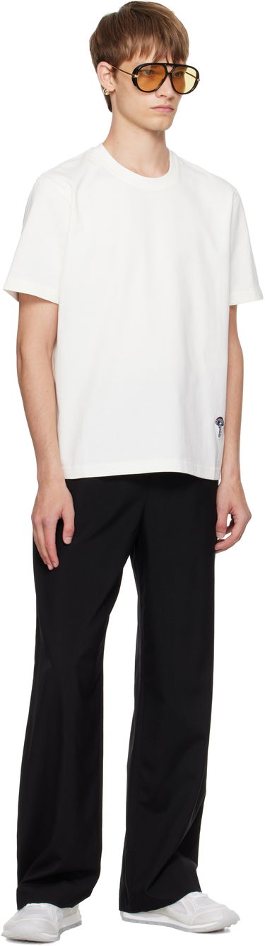 T-shirt Bottega Veneta Bottega Veneta Cotton T-Shirt with Small Logo Hvid | 838959V4N509071, 3