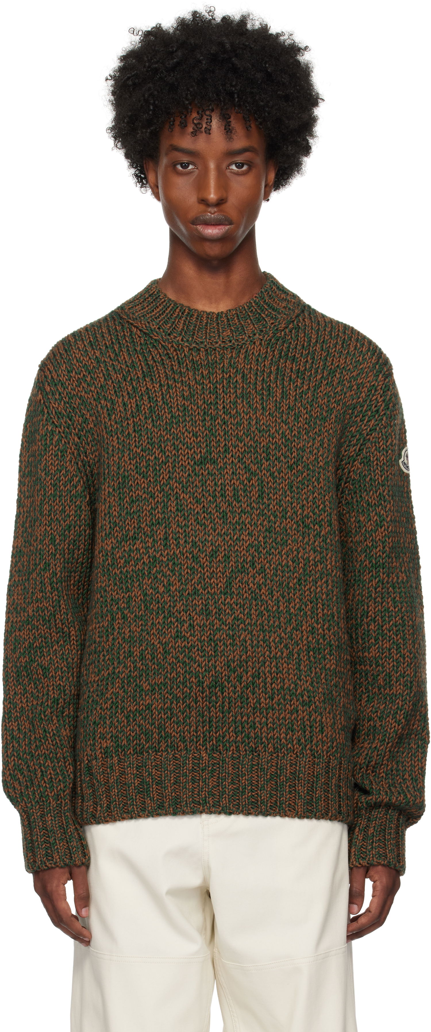Sweater Moncler Virgin Wool Sweater Grøn | J20919C00019M1172, 0