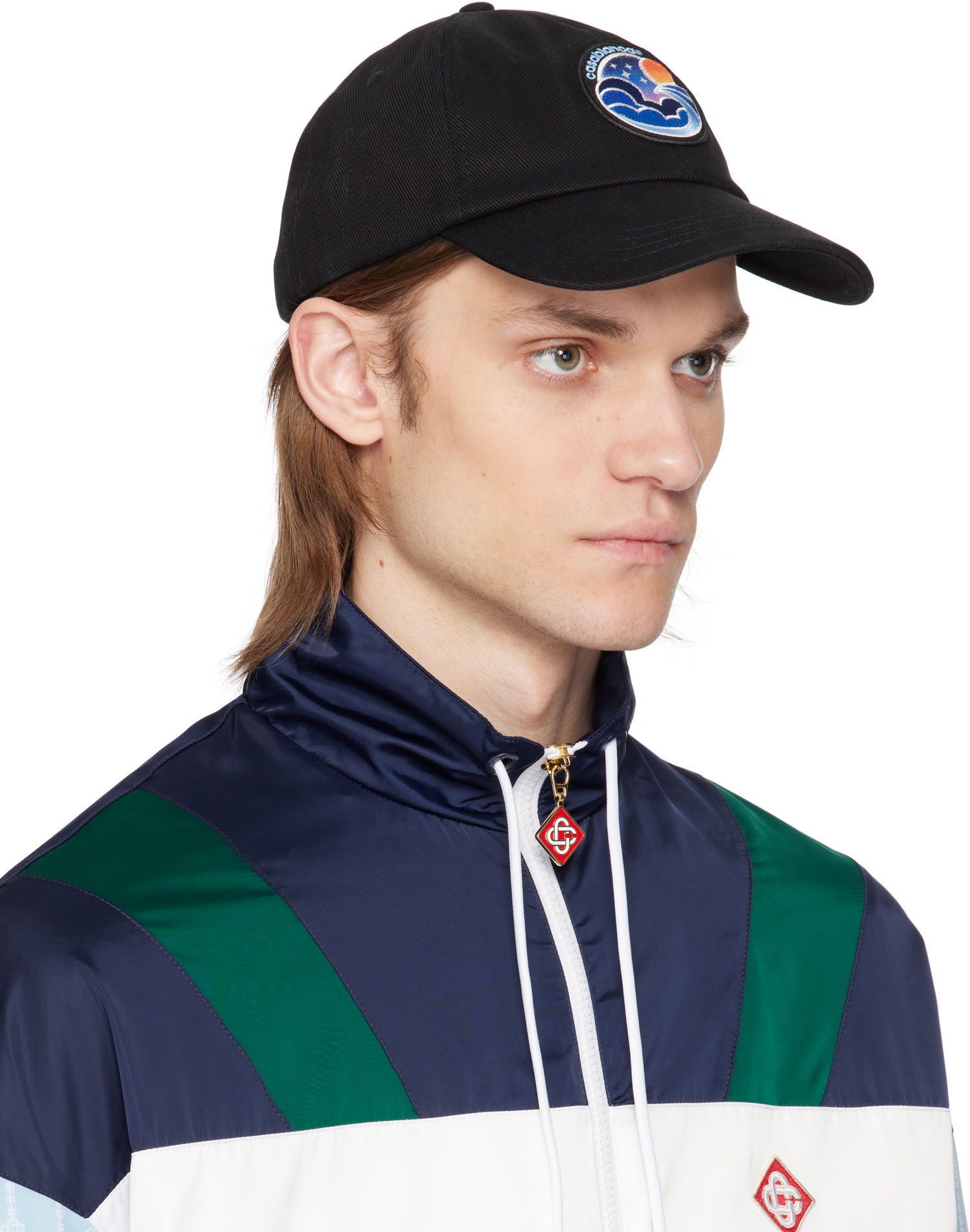 Kasket Casablanca Casablanca Midnight Wave Patch Cap Sort | AS25-HAT-002-01, 1