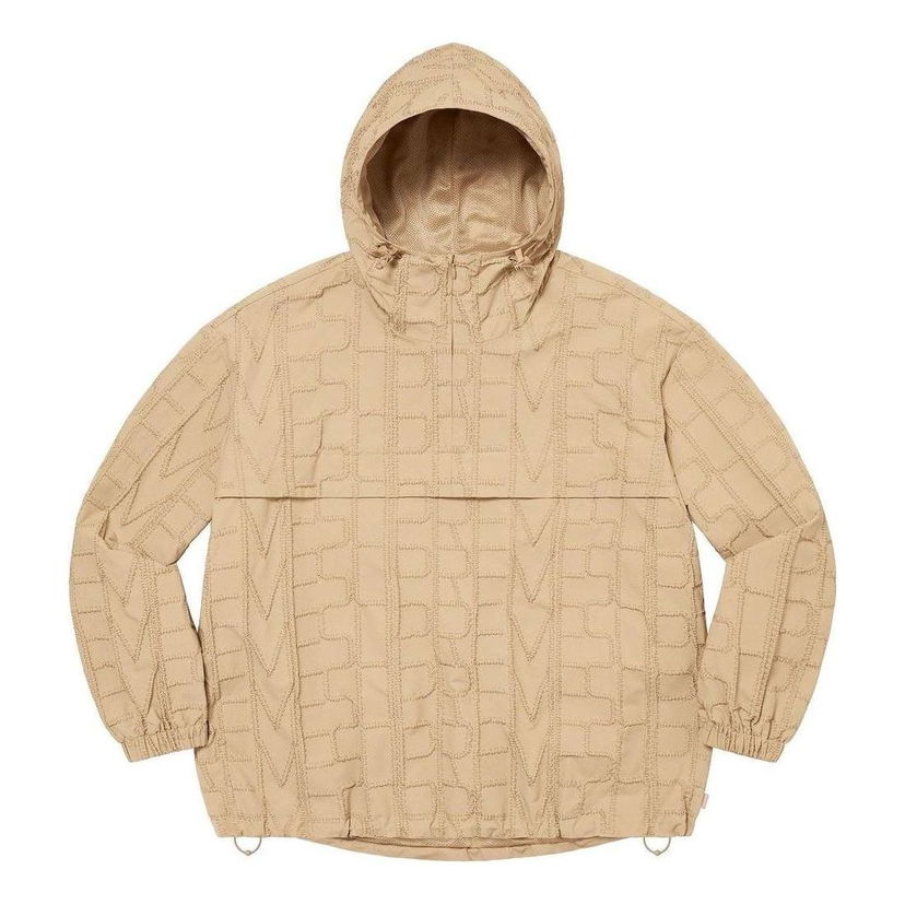 Vindjakke Supreme Repeat Stitch Anorak Hoodie Beige | SUP-SS23-169