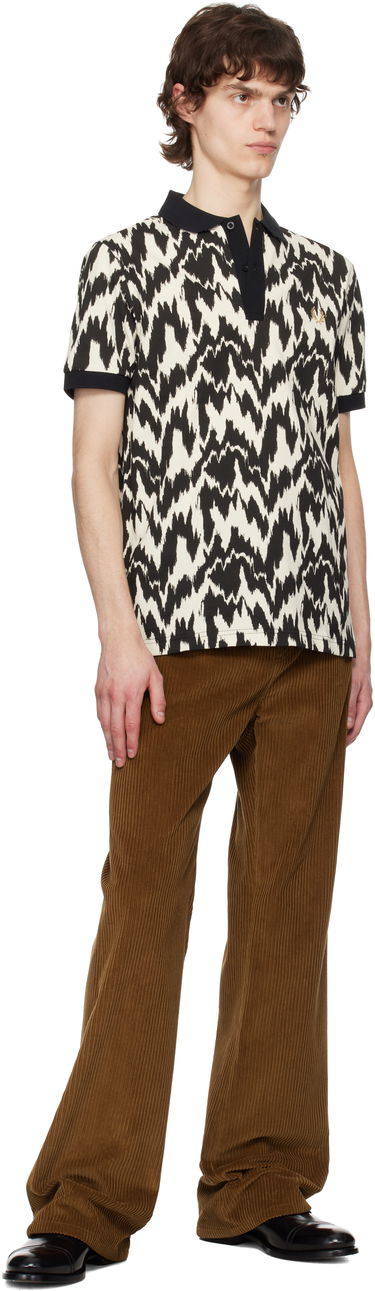 Polo skjorte Fred Perry Fred Perry Animal Print Polo Beige | M8690, 3