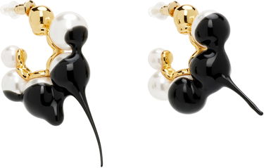 Øreringe Ottolinger Ottolinger Dipped Pearl Mini Hoop Earrings Metalisk | 125-902825-02, 1