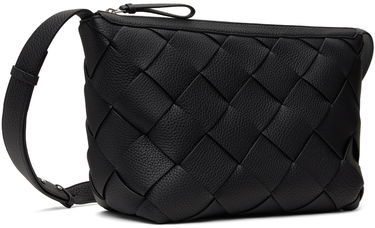 Skuldertaske Bottega Veneta Bottega Veneta Diago Woven Leather Shoulder Bag Sort | 795125 V4FV1 8803, 2