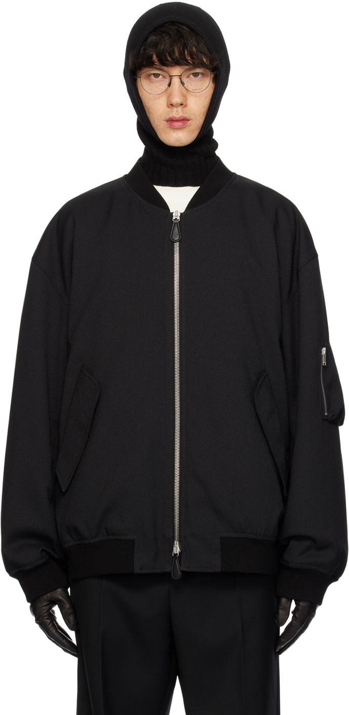 Bomberjakke Jil Sander Padded Bomber Jacket Sort | J22BN0184_J70001, 0