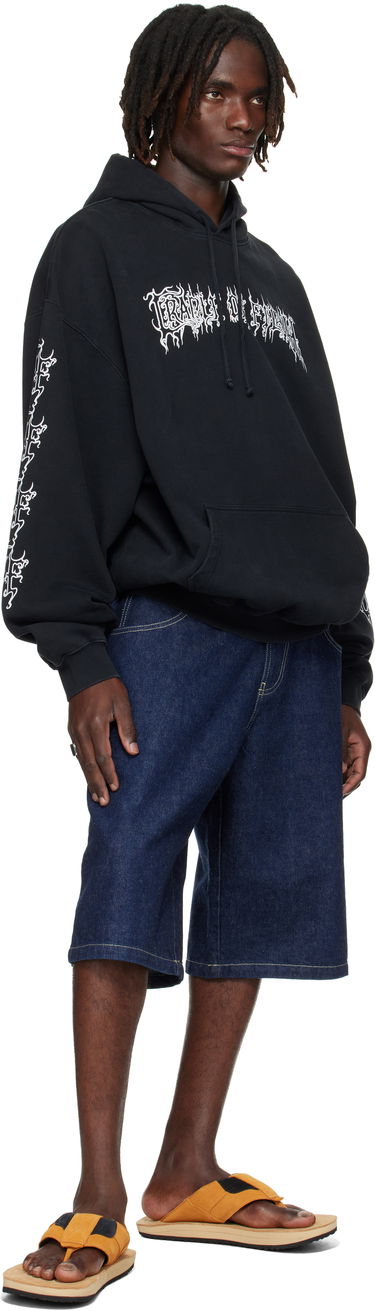 Sweatshirt VETEMENTS Vetements Cradle Of Filth Logo Oversized Hoodie Sort | UCF76HD100B, 3