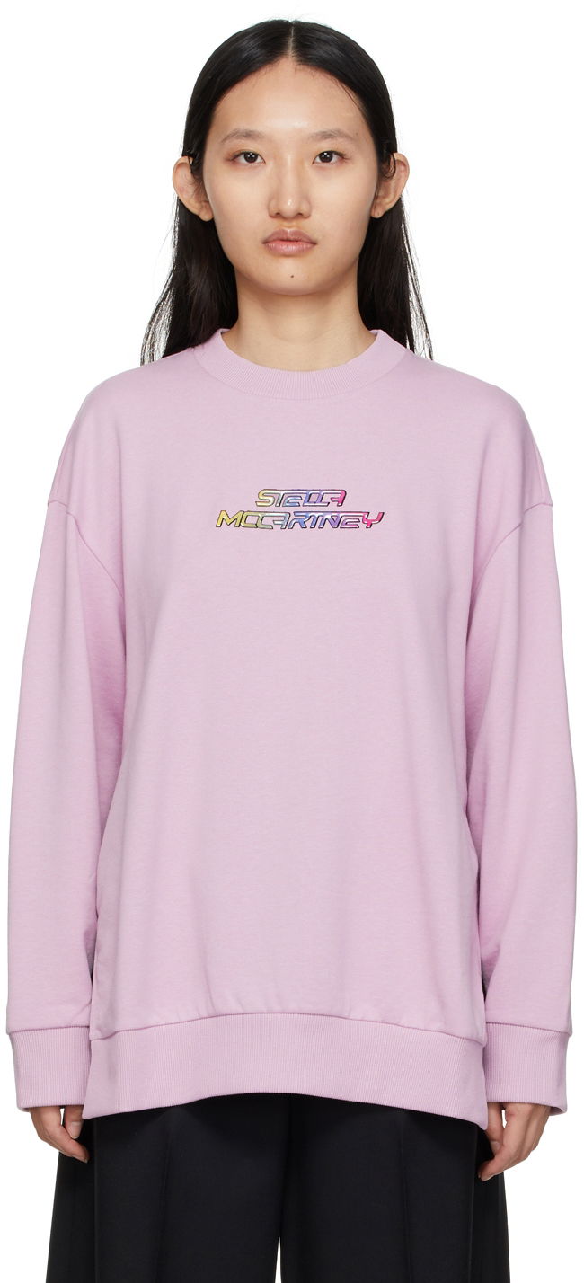 Sweatshirt Stella McCartney Logo Sweatshirt Lyserød | 600420SPW36, 0
