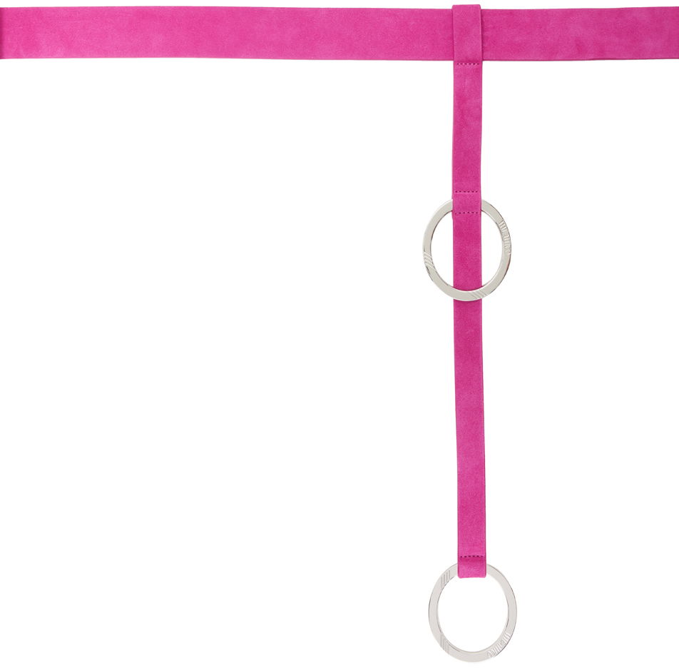 Bælter The Attico Attico Suede Belt Lyserød | 231WKE10 L007, 1