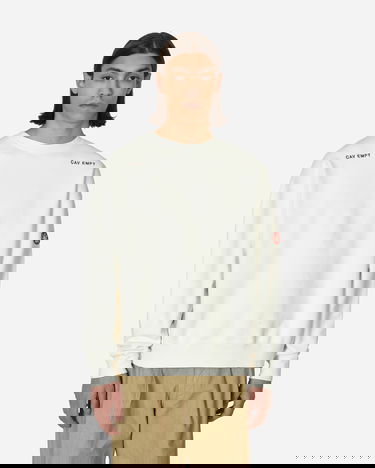 Sweater Cav Empt Washed Crewneck Beige | CES23CS04 001, 0