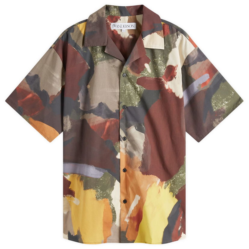 Skjorte JW Anderson JW Anderson Printed Camp Collar Shirt Flerfarvet | SH0349-PG1728-595