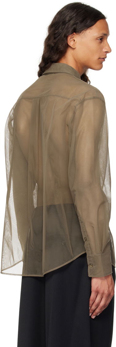 Skjorte Simone Rocha Simone Rocha Sheer Embellished Shirt Grøn | 5289TB 0069, 2