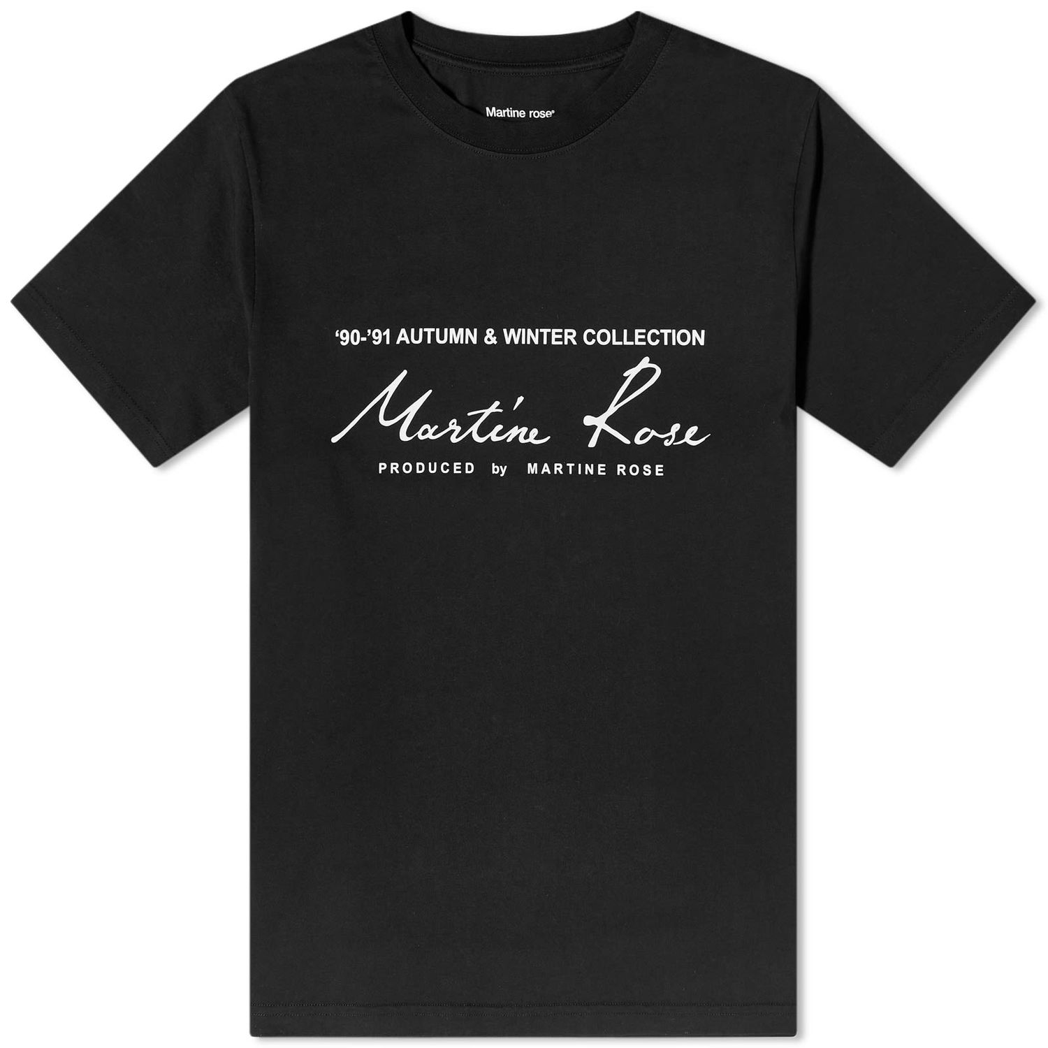 T-shirt Martine Rose Classic Logo Tee Sort | CMR-603JC-BLK, 0
