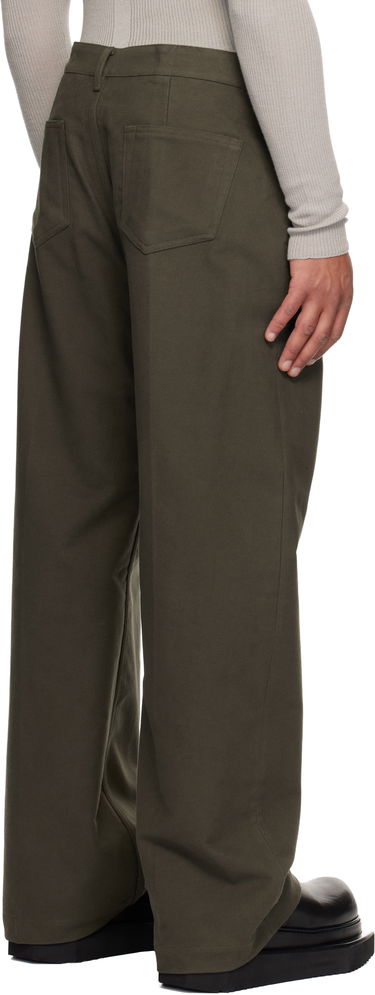 Jeans Rick Owens Concordians Geth Wide-Leg Twill Jeans Grøn | RU02E1333 TB, 2