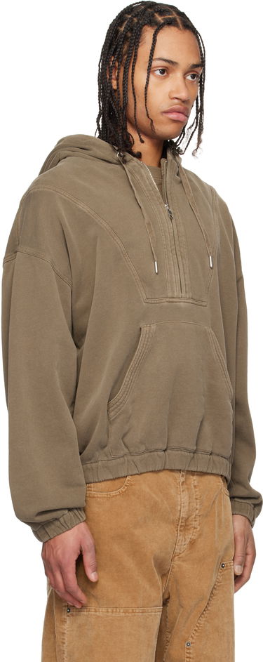 Sweatshirt ISABEL MARANT Isabel Marant Yanis Quarter-Zip Hoodie Grøn | 25PSW0155HA-C1G05H, 1