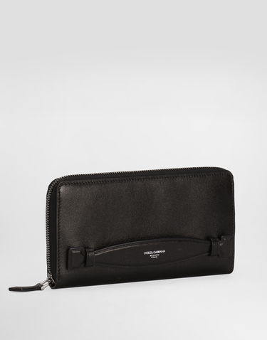 Tegnebog Dolce & Gabbana Dolce & Gabbana Calfskin Zip-Around Wallet Sort | BP1672AV95680999, 1