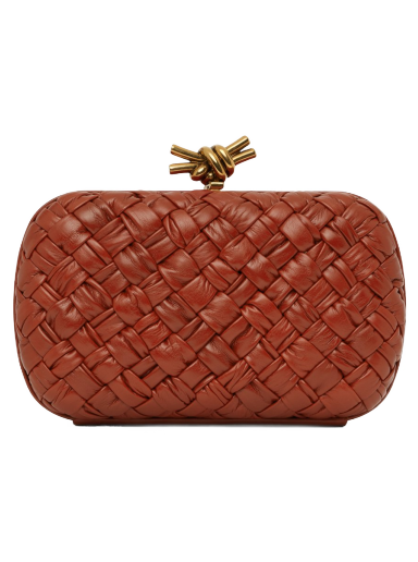 Håndtaske Bottega Veneta Knot Minaudiere Clutch Rød | 717622 V2H41