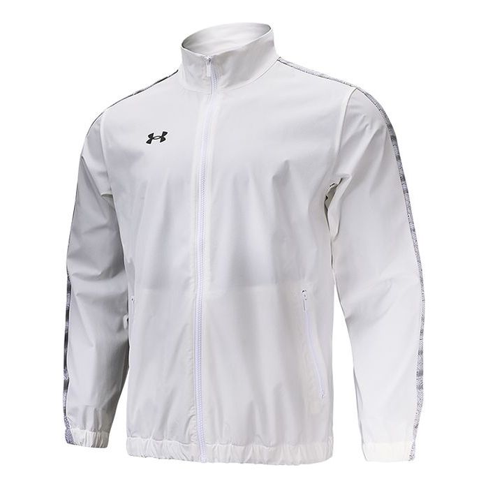 Vindjakke Under Armour Sportstyle Woven Full Zip Jacket Hvid | 22500401-100
