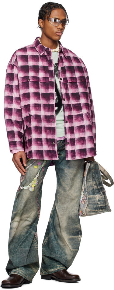 Skjorte Acne Studios Acne Studios Check Button-Up Shirt Lyserød | B90814-, 4