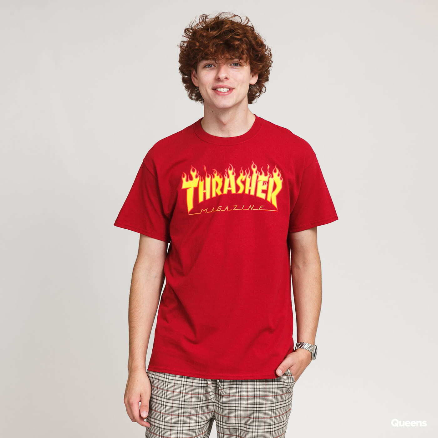 T-shirt Thrasher Thrasher Flame Logo T-Shirt Rød | 062126, 0