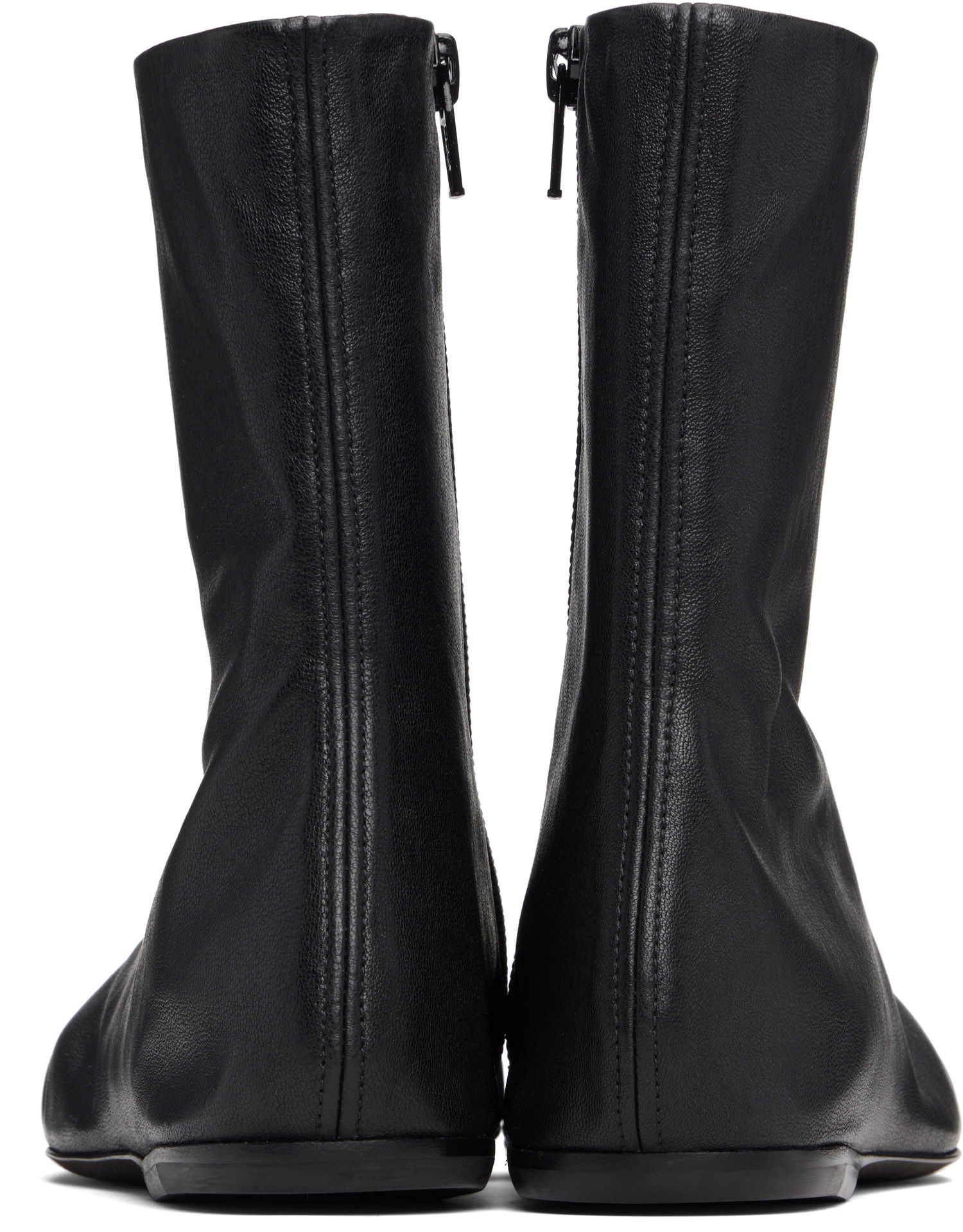 Sneakers og sko Dries Van Noten Dries Van Noten Leather Ankle Boots Sort | 252-011702-140, 1