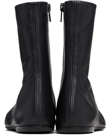 Sneakers og sko Dries Van Noten Dries Van Noten Leather Ankle Boots Sort | 252-011702-140, 1