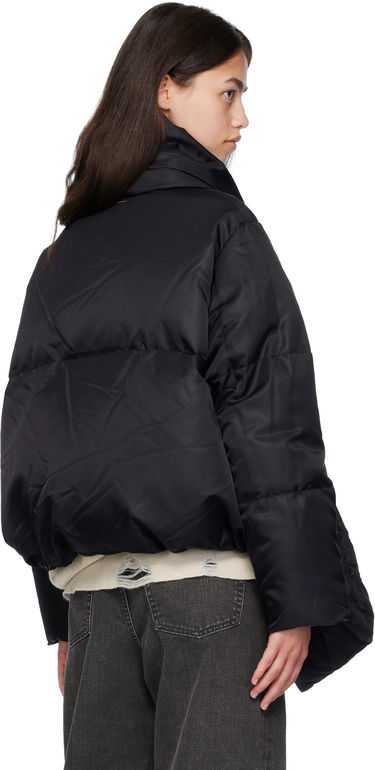 Puffer jakke Maison Margiela MM6 Maison Margiela Scarf Down Jacket Sort | S52AM0332 M35257, 2