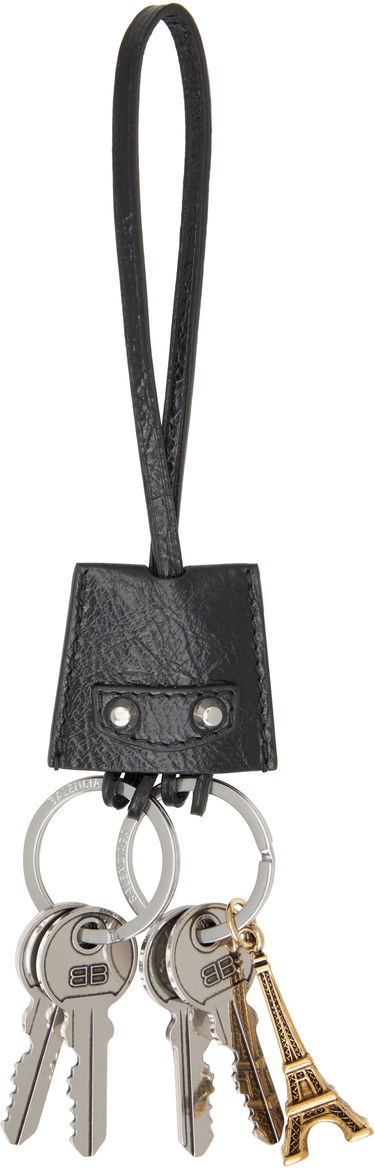 Nøgleringe Balenciaga Balenciaga 'Li City' Eiffel Keychain Sort | 795641 2AA9A, 0