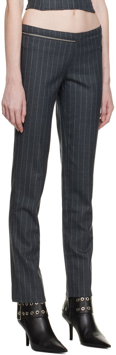 Bukser Miaou Miaou Hannah Jewett Edition Maeve Pinstripe Trousers Grå | 1030PSWBRI, 1