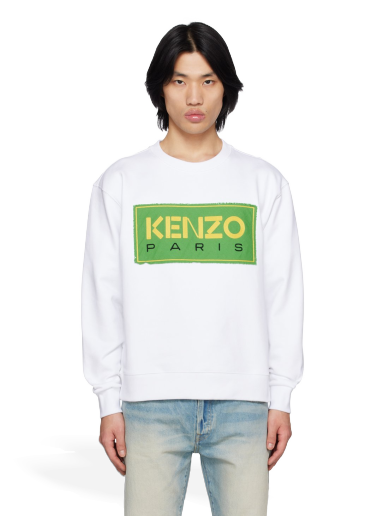 Sweater KENZO Paris Embroidered Hvid | FD55SW4474ME