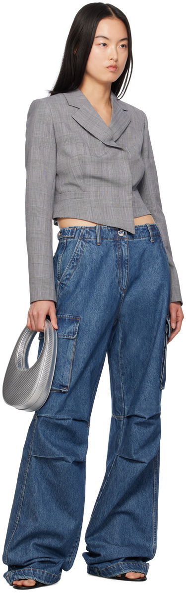 Cargo bukser Coperni Coperni Wide Leg Cargo Denim Pants Blå | COPP40252, 3