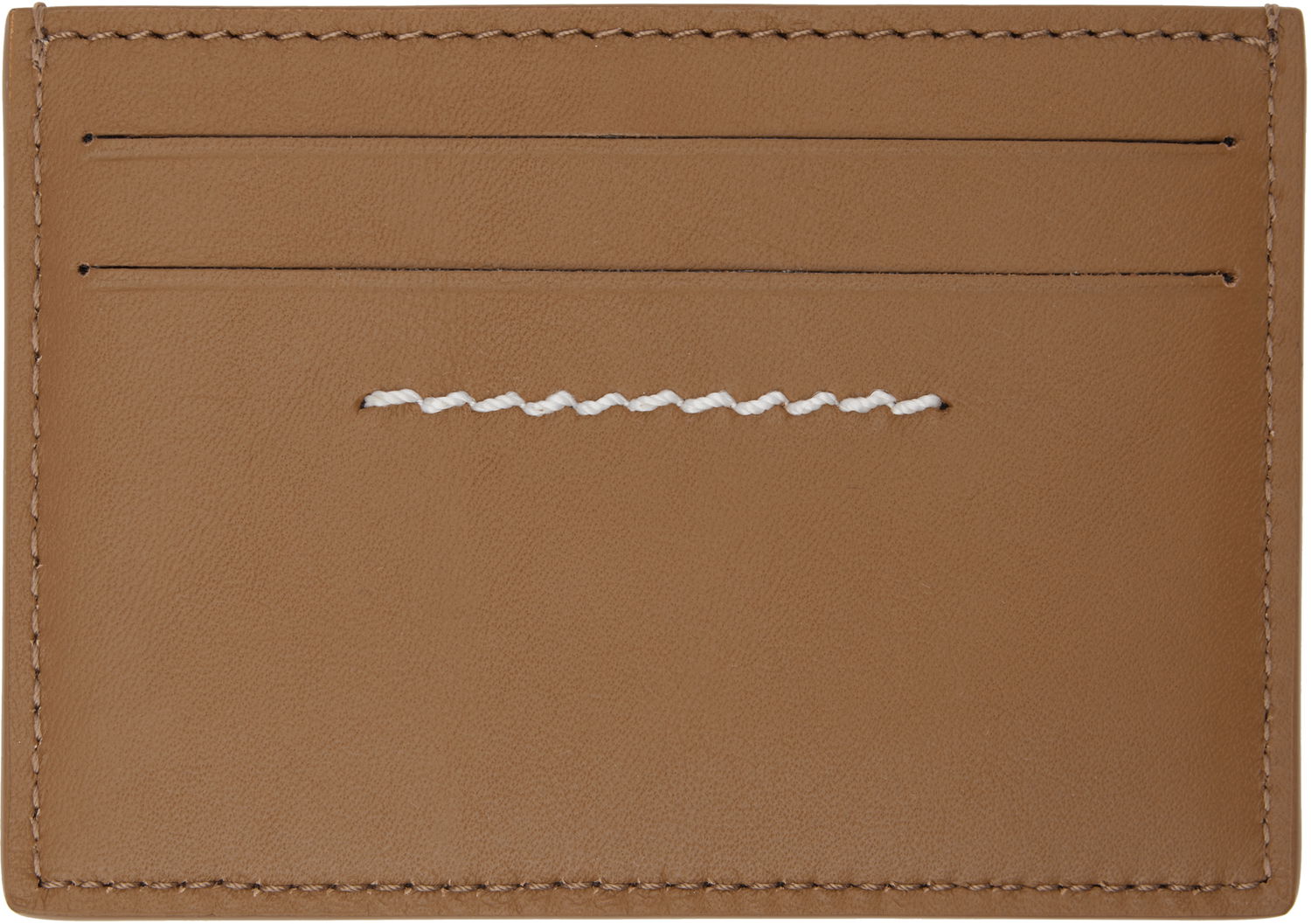 Tegnebog Maison Margiela MM6 Maison Margiela Leather Card Holder Brun | SA5UI0013 P7258, 1