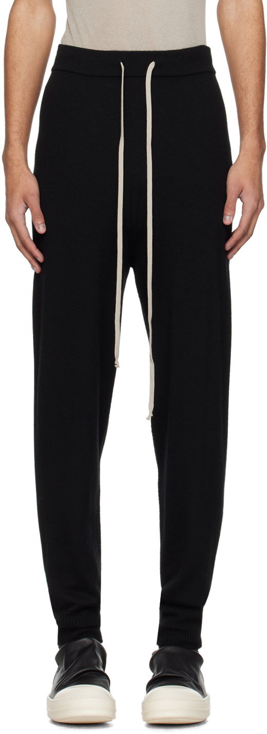 Joggingbukser Rick Owens Drawstring Sweatpants Sort | RU01D3653 WS