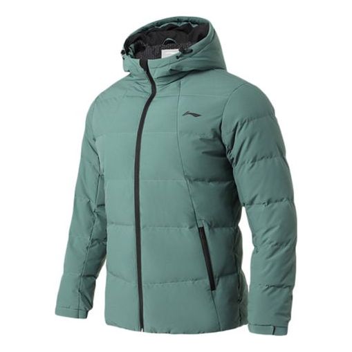Puffer jakke Li-Ning Winter Lifestyle Warm Down Jacket Grøn | AYMQ055-6