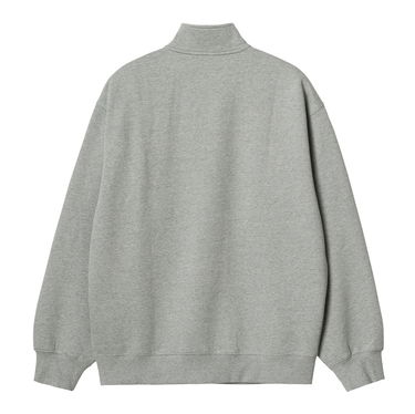 Sweatshirt Carhartt WIP Script Half Zip Sweatshirt "Grey Heather / Black" Grå | A232037_00K_XX, 2
