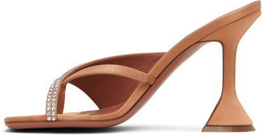 Skopleje Amina Muaddi Amina Muaddi Shiona 95 Crystal-Embellished Heeled Thong Sandals Lyserød | SHIONA CRYSTAL SLIPPER, 2