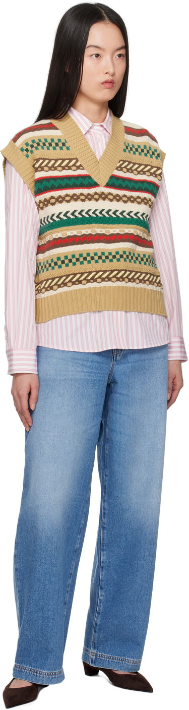 Sweater Max Mara Weekend Max Mara Vicino Knit Vest Beige | 2515351021600, 3
