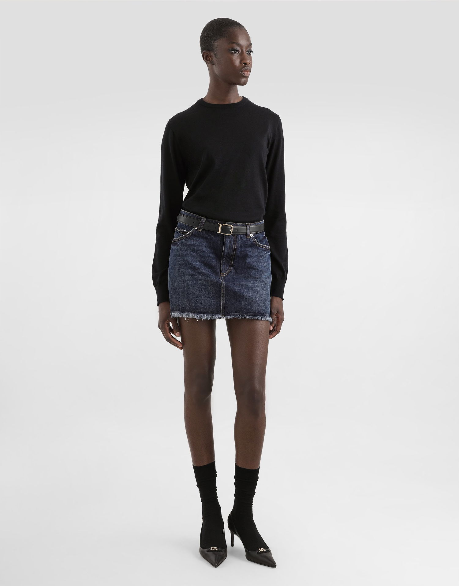 Sweater Dolce & Gabbana Dolce & Gabbana Cashmere Pullover Sort | FXXAGZJBW0PN0000, 1