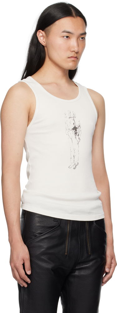 Tanktop Enfants Riches Déprimés Enfants Riches Déprimés Bad Professor Ribbed Tank Top Hvid | 010-837, 1