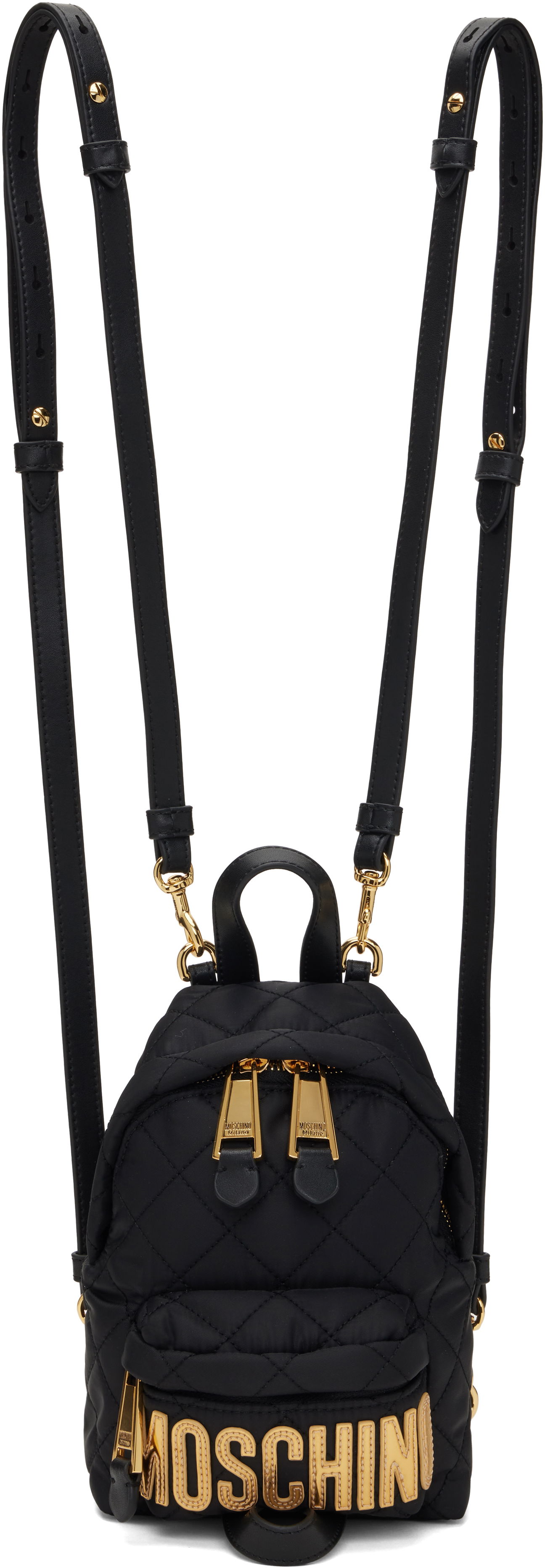 Rygsæk Moschino Moschino Quilted Mini Backpack Sort | MC4601PP1M 251MOO11 00B, 0