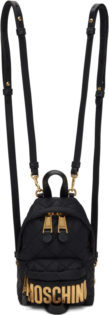 Rygsæk Moschino Moschino Quilted Mini Backpack Sort | MC4601PP1M 251MOO11 00B, 0