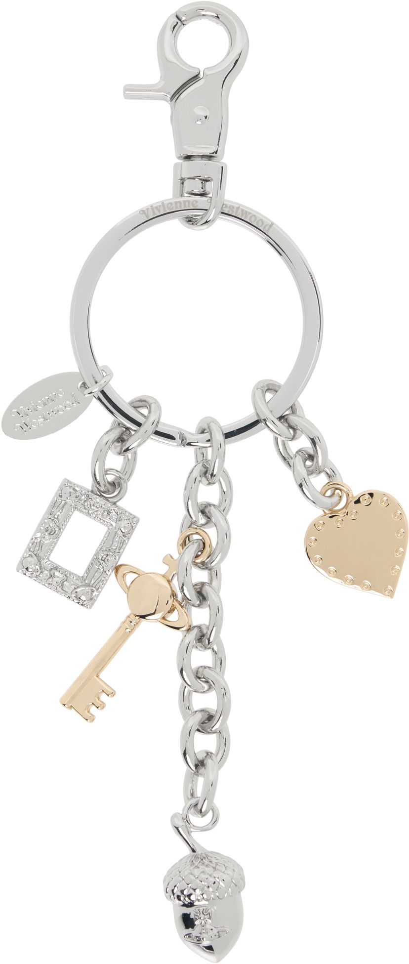 Nøgleringe Vivienne Westwood Vivienne Westwood Multi Charm Keychain Metalisk | 8203012BU-OM001F-