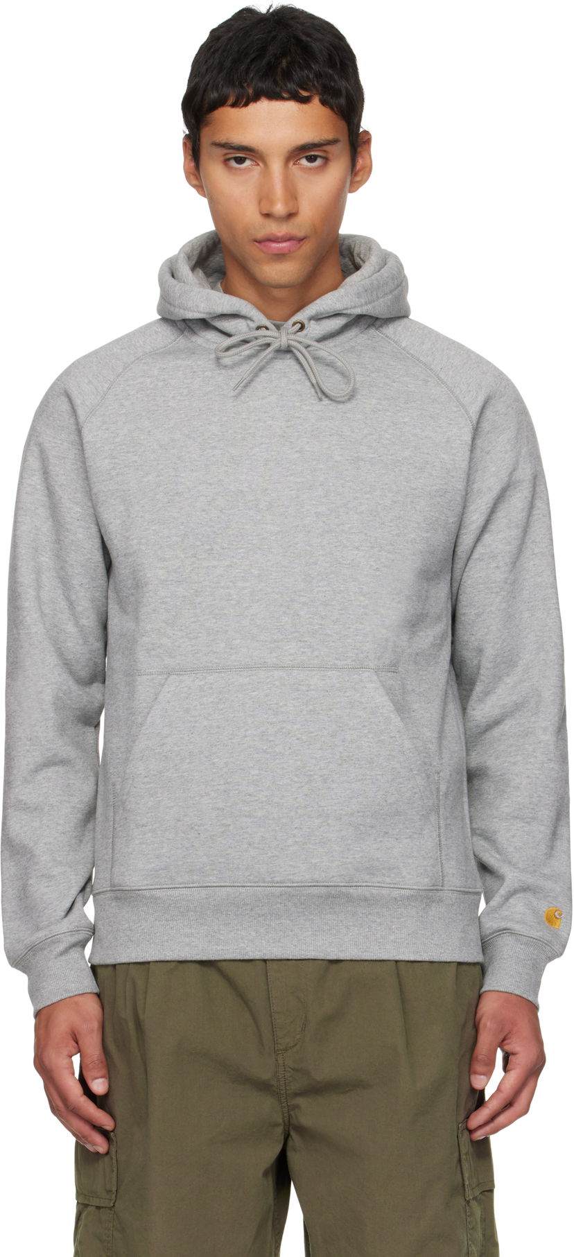 Sweatshirt Carhartt WIP Work In Progress Chase Hoodie Grå | I033661