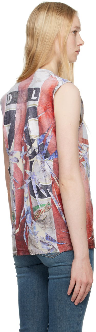 Tanktop Diesel Diesel T-Per-Stripe Graphic Print Tank Top Flerfarvet | A18700 0SKBT, 2
