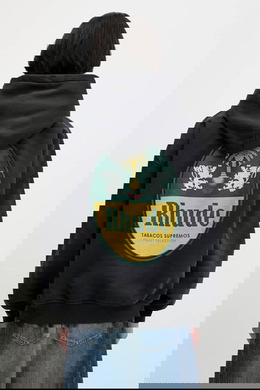 Sweatshirt Rhude Rhude Tabaco Graphic Hoodie Sort | RHSS25HO03012, 2