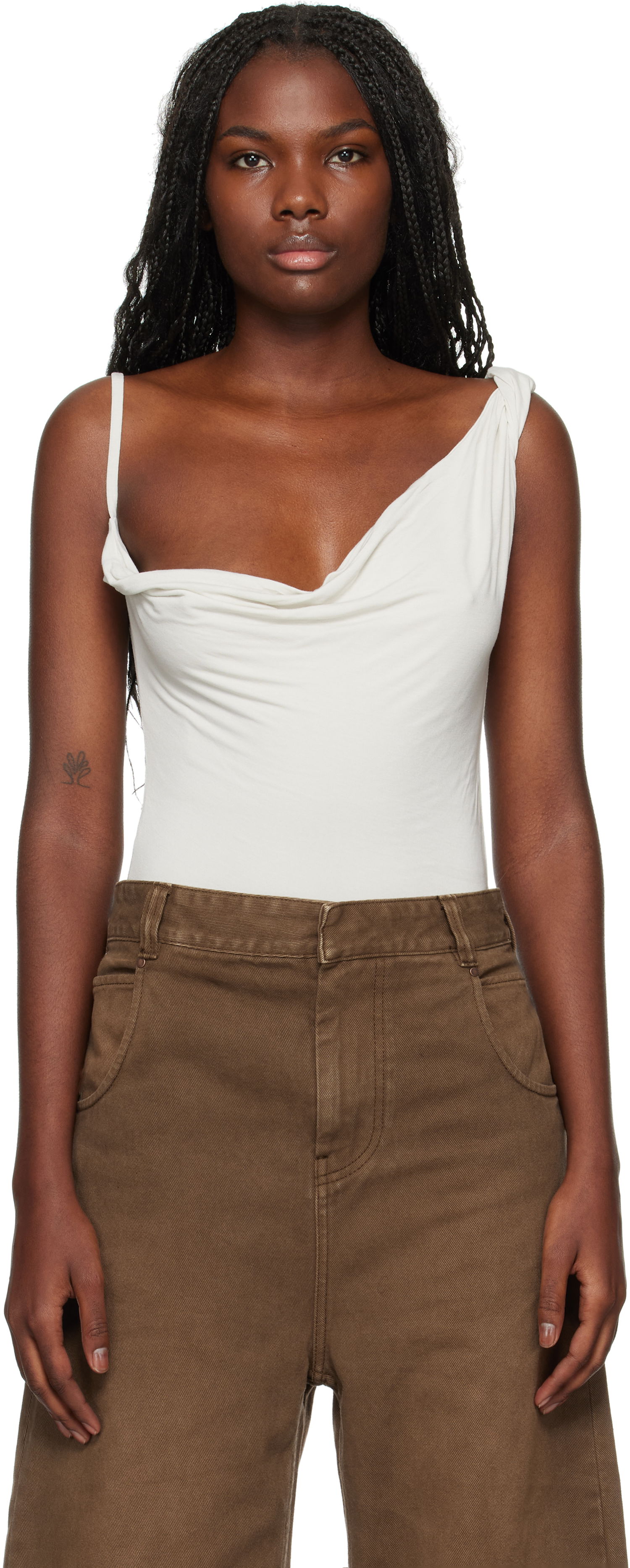 Krop Entire Studios Bodysuit Hvid | ES2472RI, 0