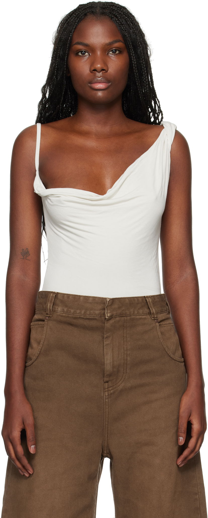 Krop Entire Studios Bodysuit Hvid | ES2472RI