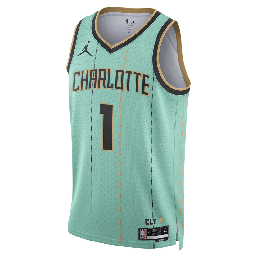 Jersey Nike Dri-FIT NBA Swingman LaMelo Ball Charlotte Hornets City Edition 2024/25 Grøn | FQ4336-356