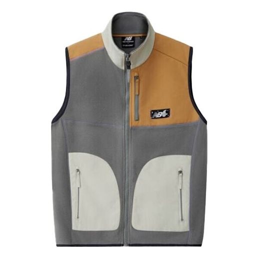 Vest New Balance Colorblock Fleece Vest Grå | NJA4N413-GR, 0