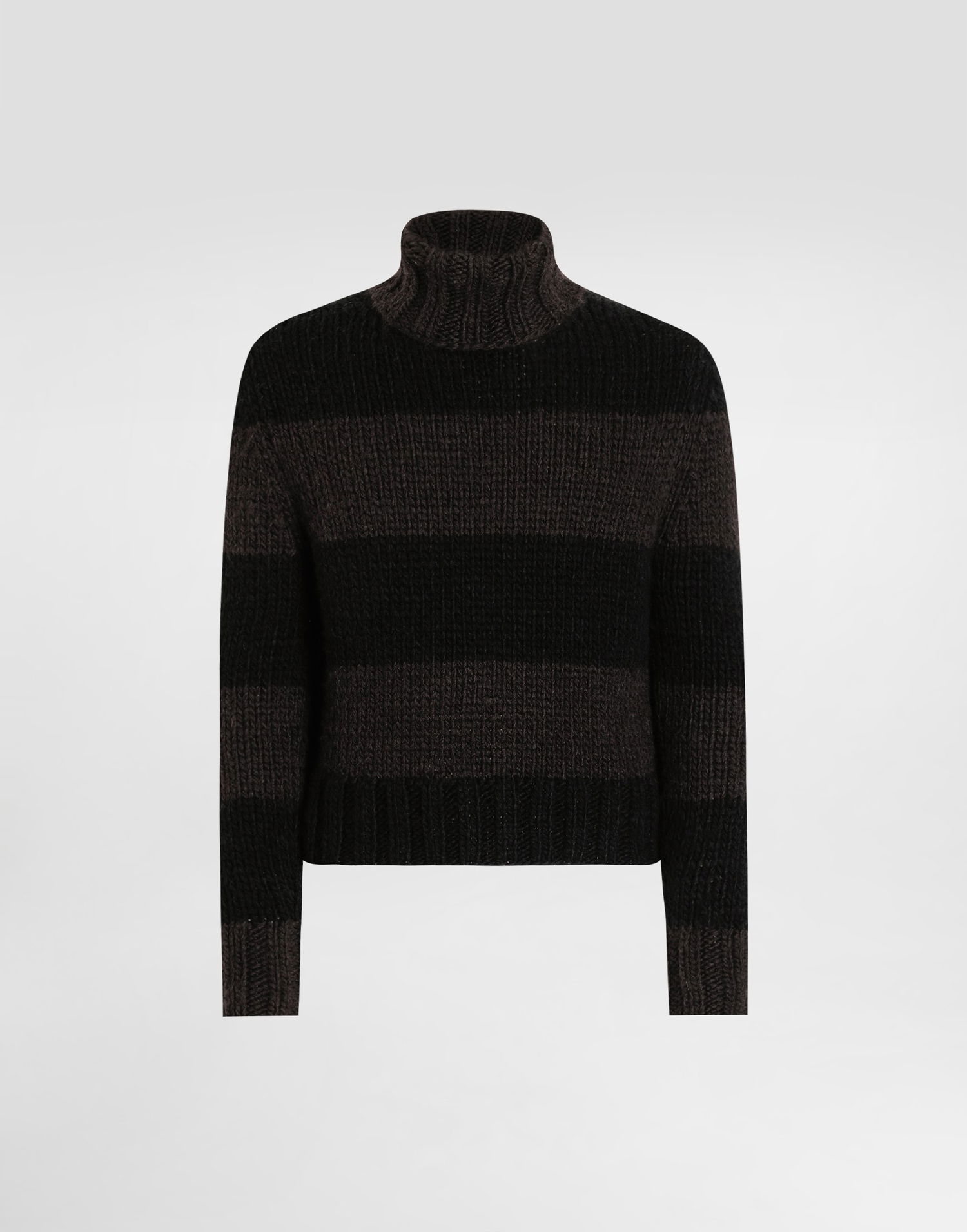 Sweater Dolce & Gabbana Dolce & Gabbana Wool Blend Striped Turtleneck Sweater Sort | GXW68TJGMBPN9869, 0