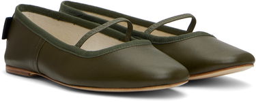 Tøj A.P.C. A.P.C. Swan Ballerina Flats Grøn | PXBVQ-F53295, 3